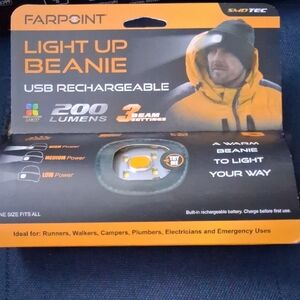 Light Up Beanie - USB Rechargeable, Yellow